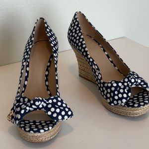 Tory Burch Espadrille Wedges NEW in box